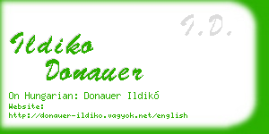 ildiko donauer business card